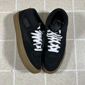 Vans Skate Half Cab Mens 11 Black Gum Suede Mid Top Sneakers VN0A5FCDY28